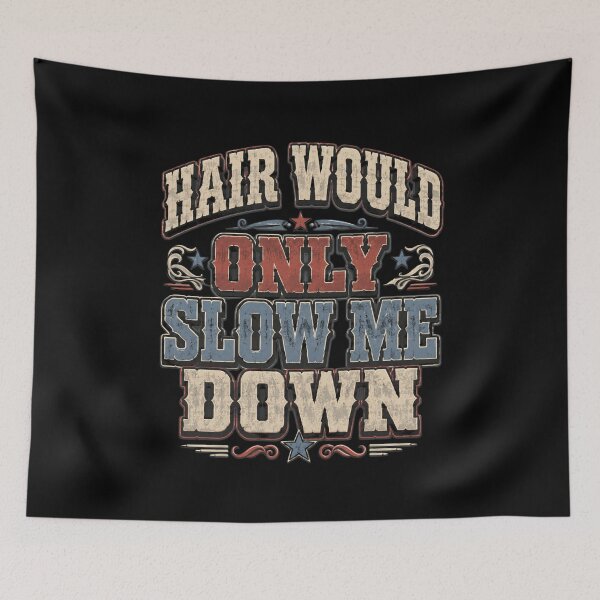 Item preview, Hair Would Only Slow Me Down Bald Men Humor Hair Loss designed and sold by FormalDehyena.