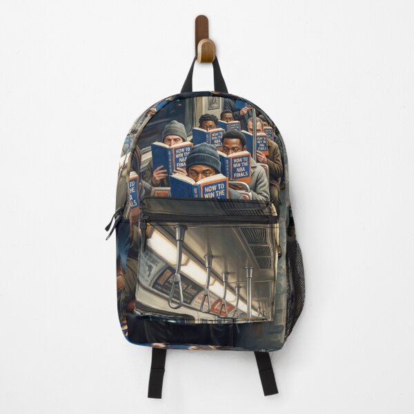 Item preview, NYC Subway Commuters Reading NBA Finals Book designed and sold by Home Decor Art.