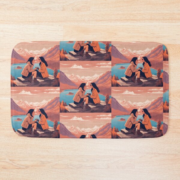 Item preview, Cozy Couple Love Illustration Design designed and sold by MMV2612.