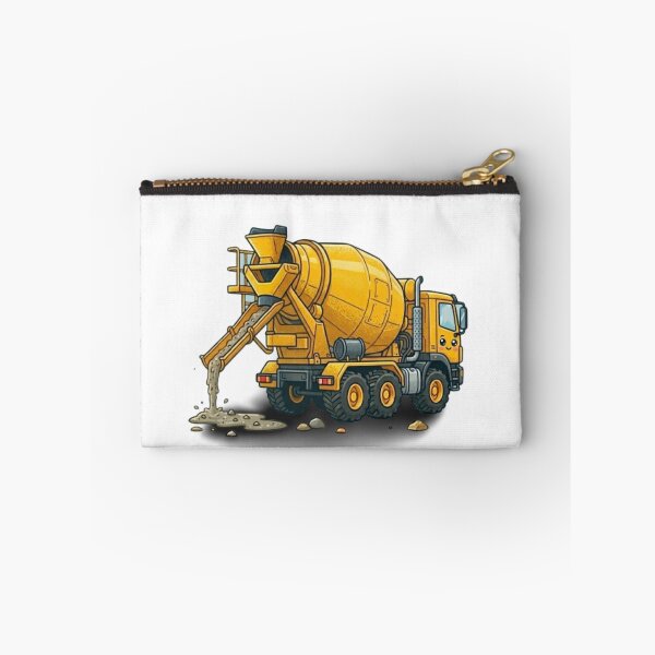 Item preview, Smiling Cartoon Concrete Mixer Mascot designed and sold by BoldConcept43.