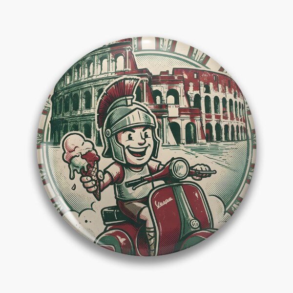 Item preview, Retro Rome Italy Vespa Gelato Distressed Print designed and sold by EKHOAISTORE.