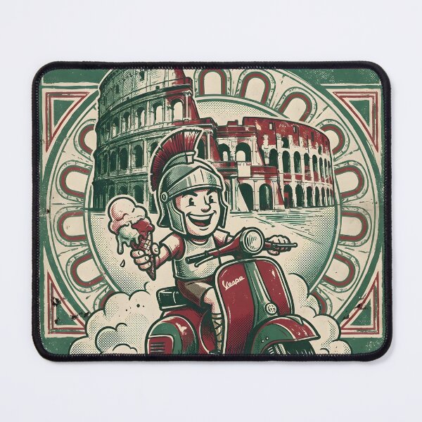 Item preview, Retro Rome Italy Vespa Gelato Distressed Print designed and sold by EKHOAISTORE.