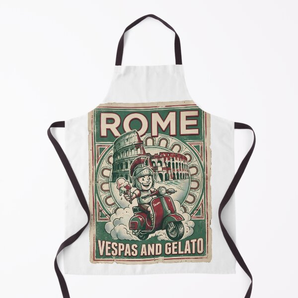 Item preview, Retro Rome Italy Vespa Gelato Distressed Print designed and sold by EKHOAISTORE.
