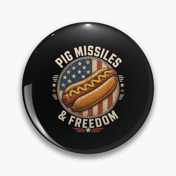 Item preview, Pig Missiles & Freedom Hot Dog American Patriotism BBQ Food Lover designed and sold by FormalDehyena.