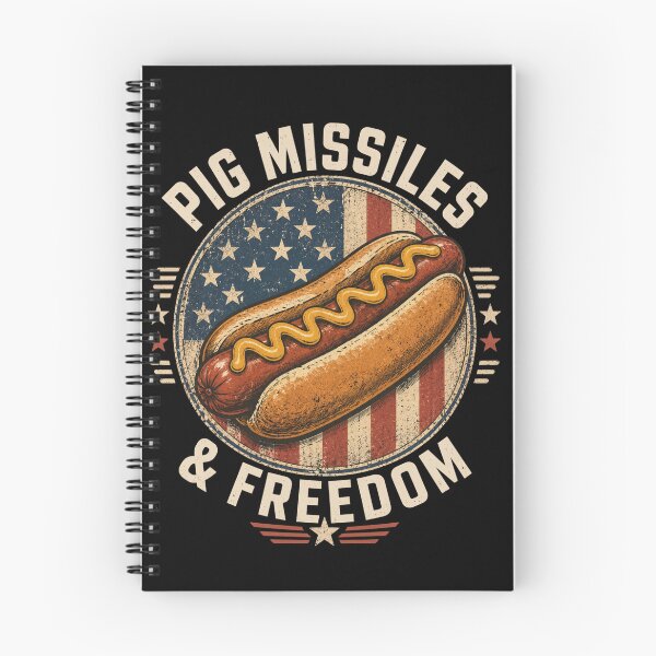 Item preview, Pig Missiles & Freedom Hot Dog American Patriotism BBQ Food Lover designed and sold by FormalDehyena.