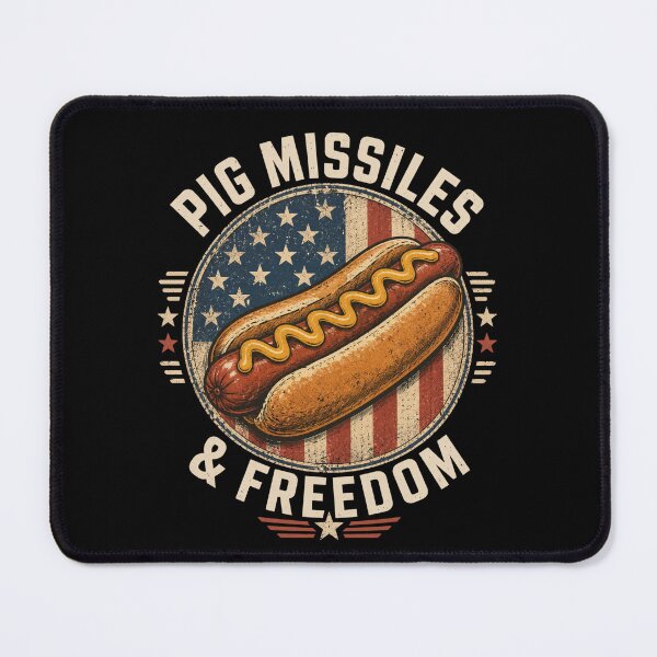 Item preview, Pig Missiles & Freedom Hot Dog American Patriotism BBQ Food Lover designed and sold by FormalDehyena.
