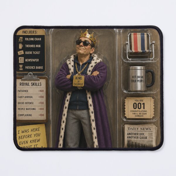 Item preview, Queue King - Collector Edition Action Figure | Master of Waiting designed and sold by CzipipitoStudio.