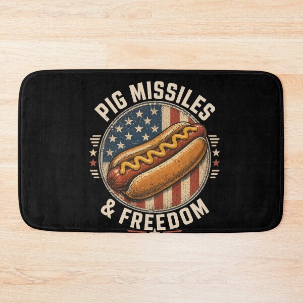 Item preview, Pig Missiles & Freedom Hot Dog American Patriotism BBQ Food Lover designed and sold by FormalDehyena.