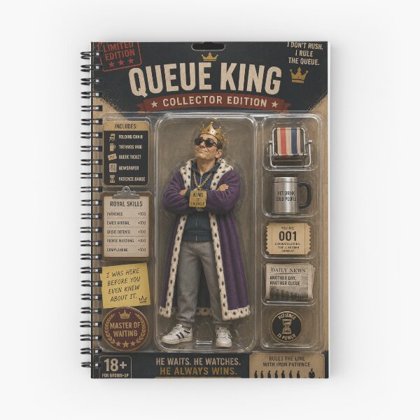 Artikelvorschau, Queue King – Sammleredition-Actionfigur | Meister des Wartens entworfen und verkauft von CzipipitoStudio.