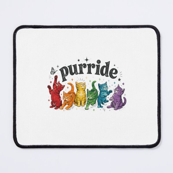 Item preview, Purride Rainbow Cats LGBTQ Pride Feline Lover designed and sold by FormalDehyena.