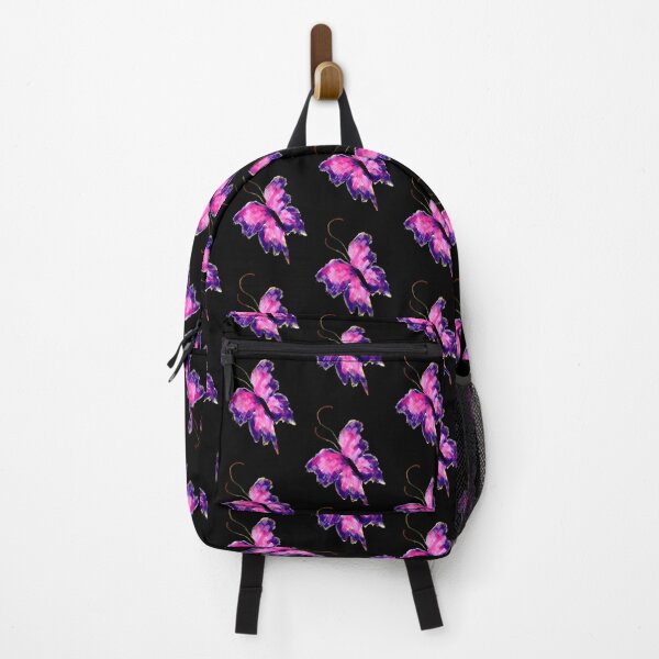 Item preview, Vibrant pink purple butterfly dark background pattern decor designed and sold by Shukasya-Arts.