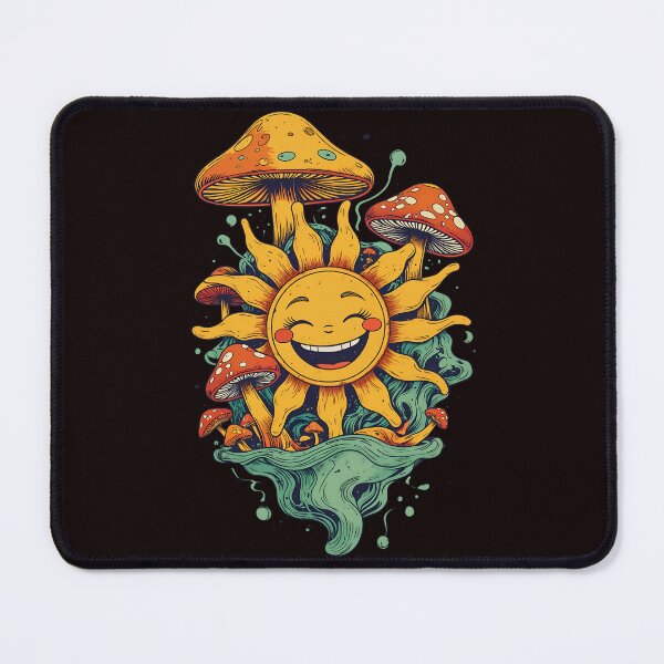 Item preview, Vintage 1970s Psychedelic Sun - Retro Shroom Pop Art designed and sold by Structure-Blue.