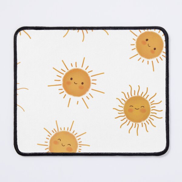 Item preview, Cute Kawaii Smiling Suns and Sunshine Pattern designed and sold by StoriesInGrain.