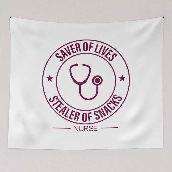 Item preview, Saver of Lives Stealer of Snacks Funny Nurse Gift Nurse Life Shirt Sticker designed and sold by thesogart.