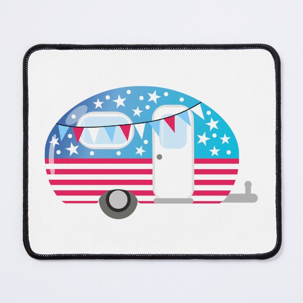 Item preview, USA Stars and Stripes Camper/Caravan designed and sold by GlitterArtySVG.