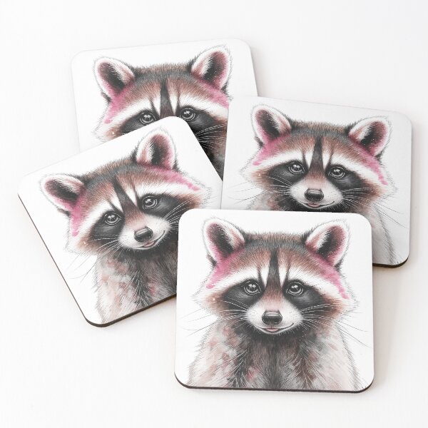 Item preview,     Watercolor Raccoon Portrait designed and sold by Cool-cat-art.