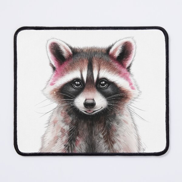 Item preview, Watercolor Raccoon Portrait designed and sold by Cool-cat-art.