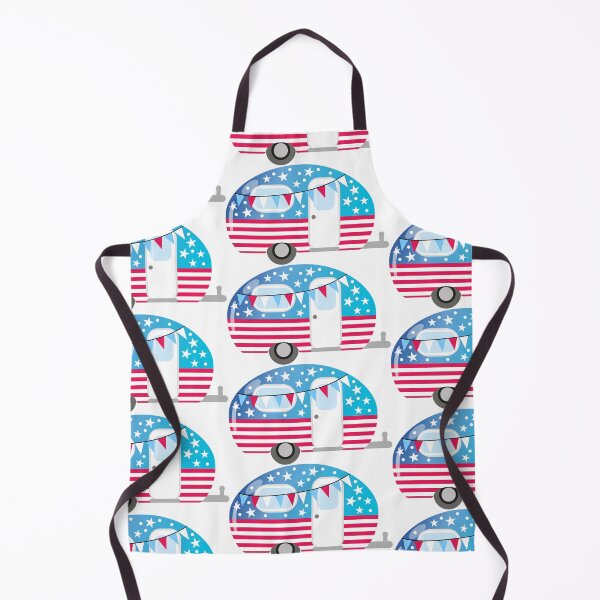 Item preview, USA Stars and Stripes Camper/Caravan designed and sold by GlitterArtySVG.