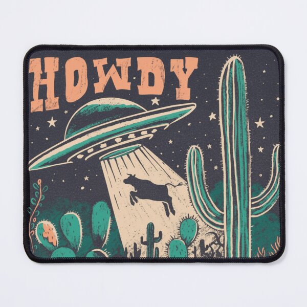 Item preview, UFO Cow Abduction Funny Vintage Retro Alien Graphic designed and sold by Thread&Fable.