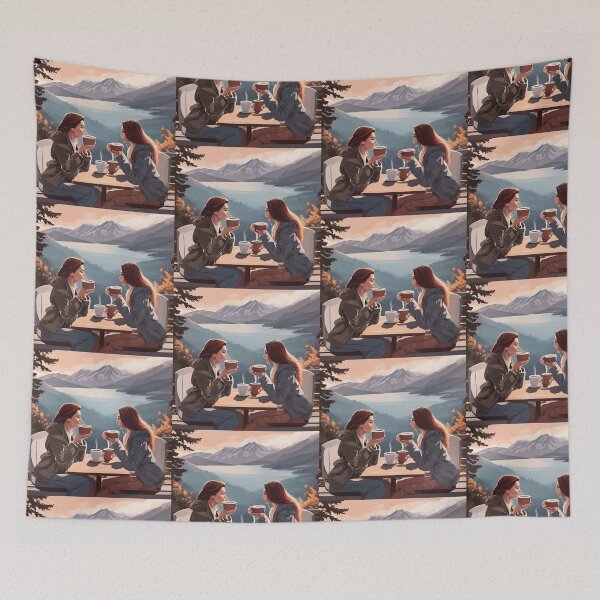 Item preview, Cute Couple Love Scene Illustration designed and sold by MMV2612.
