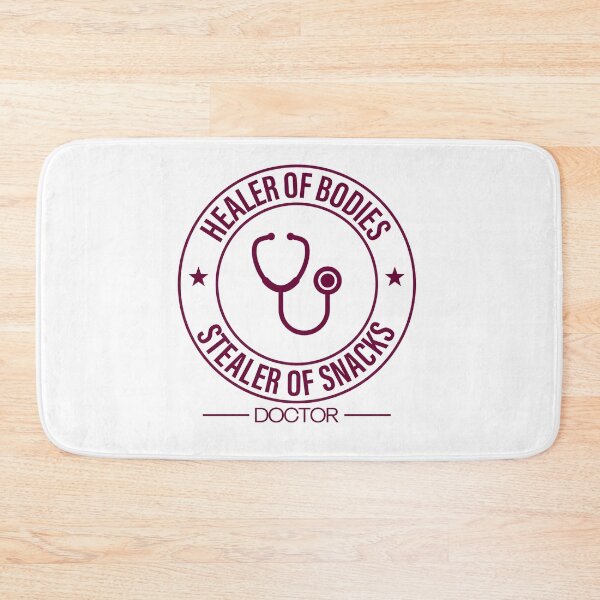 Item preview, Healer of Bodies Stealer of Snacks Funny Doctor Gift Doctor Life Shirt Sticker designed and sold by thesogart.