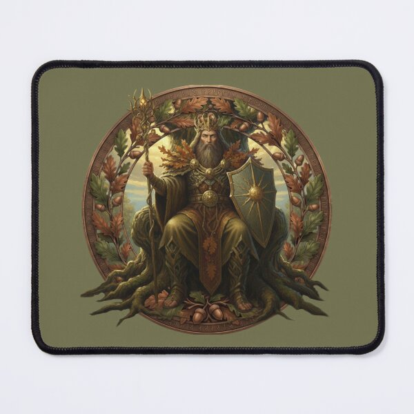 Item preview, The Oak King Green Man British Folklore Celtic Art designed and sold by Englandbear.