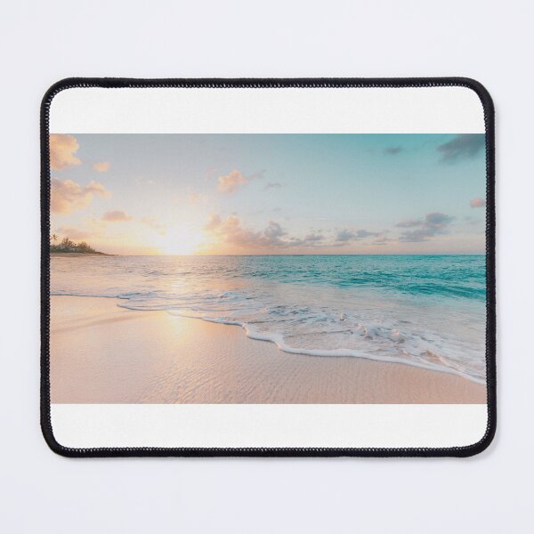 Item preview, Sunset Over the Beach Serene Beach Scene designed and sold by PopPucks.