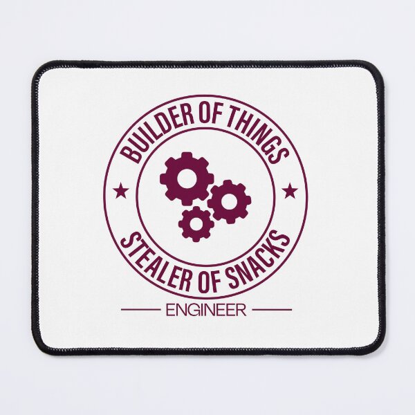 Item preview, Builder of Things Stealer of Snacks Funny Engineer Gift Engineer Life Shirt Sticker designed and sold by thesogart.
