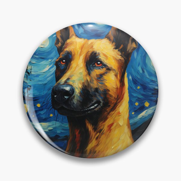 Item preview, Funny Belgian Malinois Starry Night Illustration Mom Dad Kids designed and sold by rafaeltto.
