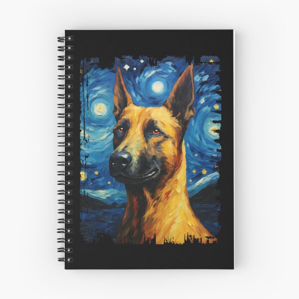 Item preview, Funny Belgian Malinois Starry Night Illustration Mom Dad Kids designed and sold by rafaeltto.
