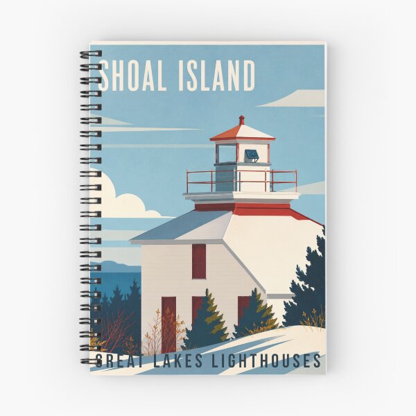 Item preview, Shoal Island Lighthouse Poster designed and sold by greatlakesimage.