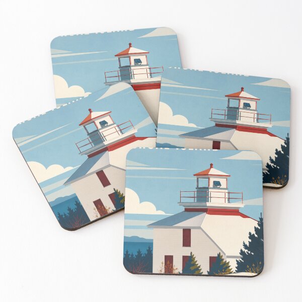 Item preview, Shoal Island Lighthouse Poster designed and sold by greatlakesimage.