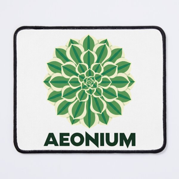 Item preview, Minimalist Aeonium Emerald Ice Vector Graphic Retro Streetwear designed and sold by GreenDivisionJP.