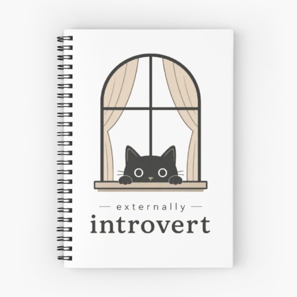 Item preview, Externally Introvert Cat Hoodie – Minimalist Black Cat Window Peeking Funny Introvert Gift Pullover Hoodie designed and sold by IconicDesignsXd.