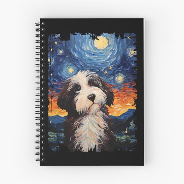 Item preview, Funny Bernedoodle Starry Night Illustration Mom Dad Kids designed and sold by rafaeltto.