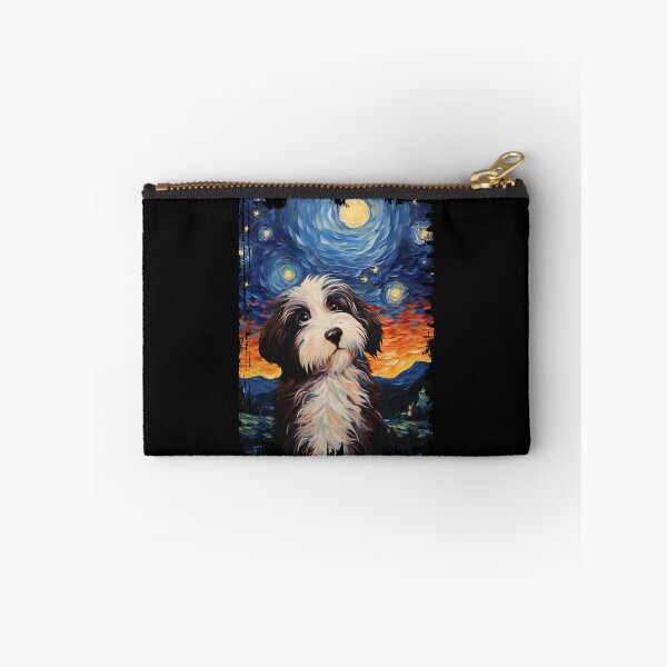 Item preview, Funny Bernedoodle Starry Night Illustration Mom Dad Kids designed and sold by rafaeltto.