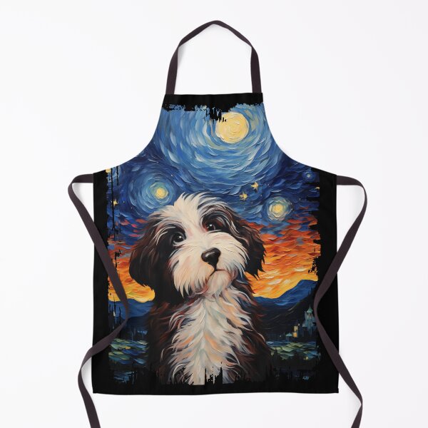 Item preview, Funny Bernedoodle Starry Night Illustration Mom Dad Kids designed and sold by rafaeltto.