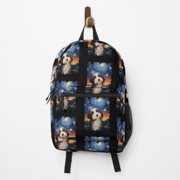 Item preview, Funny Bernedoodle Starry Night Illustration Mom Dad Kids designed and sold by rafaeltto.