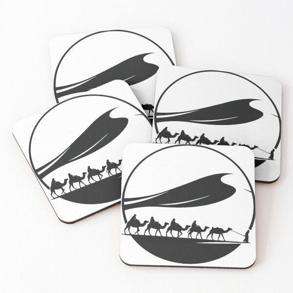 Item preview, Desert Caravan Silhouette designed and sold by NUSKHAH UAE | Emirati Heritage Art.