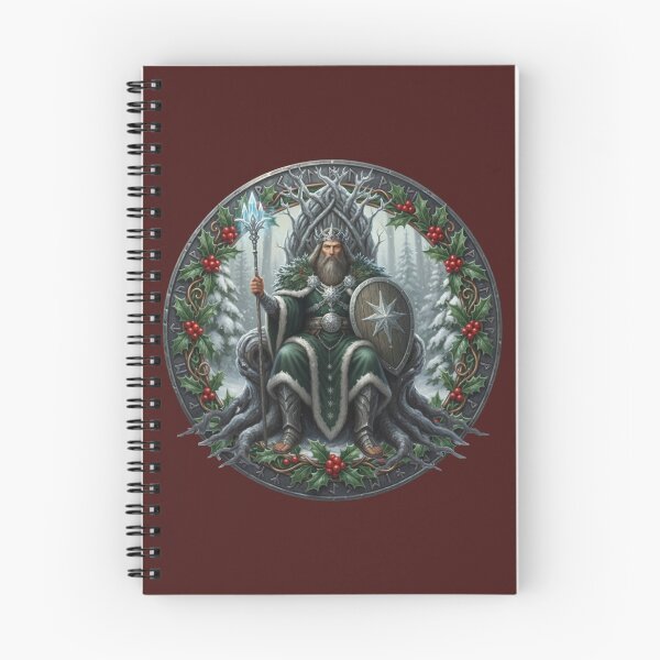 Item preview, The Holly King Winter Solstice Yule British Folklore Art designed and sold by Englandbear.