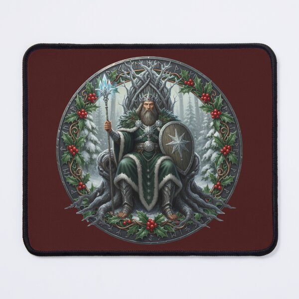 Item preview, The Holly King Winter Solstice Yule British Folklore Art designed and sold by Englandbear.