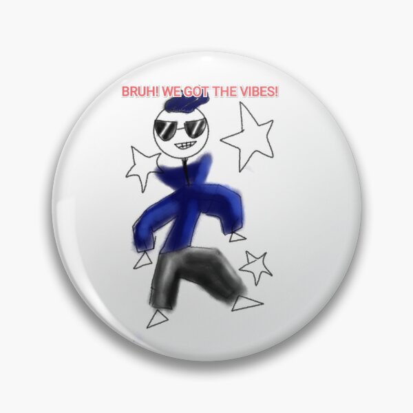 Item preview, retro genz bruh stickman blue hoodie sarcasm laptop decal sticker designed and sold by Shukasya-Arts.