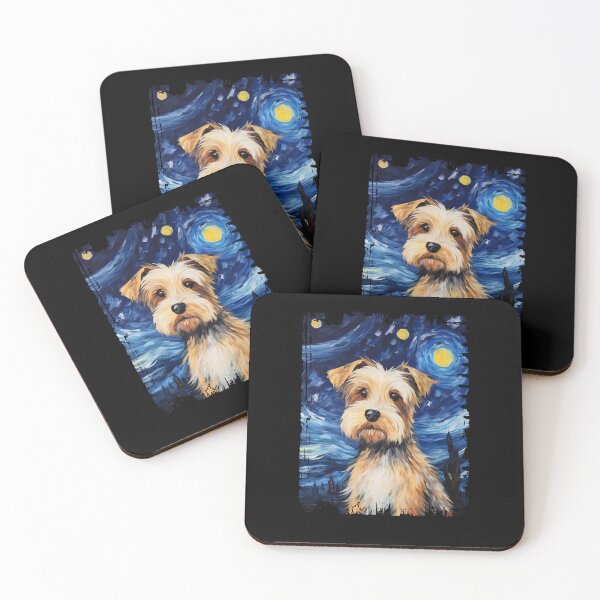 Item preview, Funny Biewer Terrier Starry Night Illustration Mom Dad Kids designed and sold by rafaeltto.