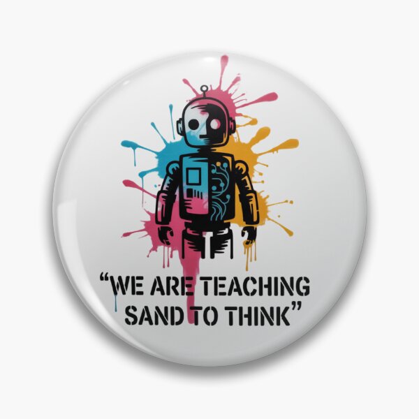 Item preview, Banksy Robot - We are teaching sand to think designed and sold by 123ks.