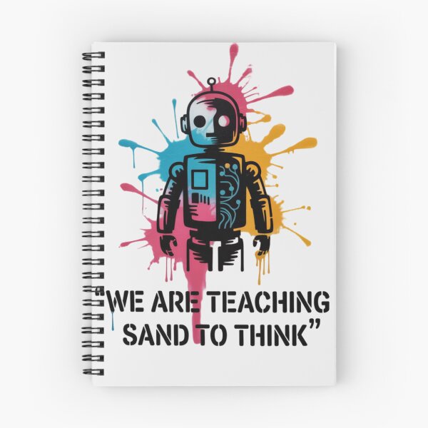 Item preview, Banksy Robot - We are teaching sand to think designed and sold by 123ks.