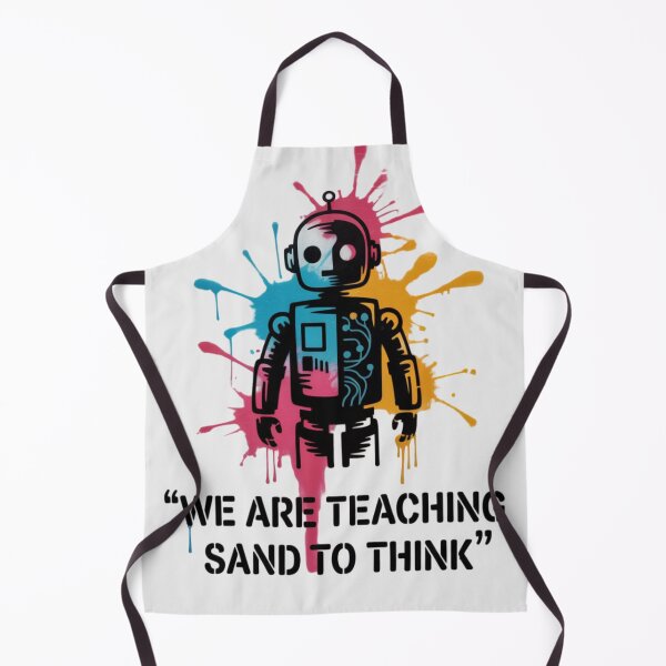 Item preview, Banksy Robot - We are teaching sand to think designed and sold by 123ks.