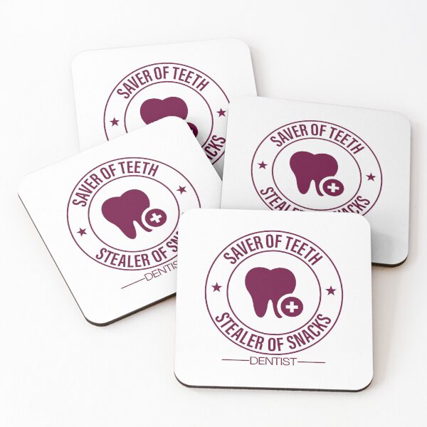 Item preview, Saver of Teeth Stealer of Snacks Funny Dentist Gift Dental Life Shirt Sticker designed and sold by thesogart.