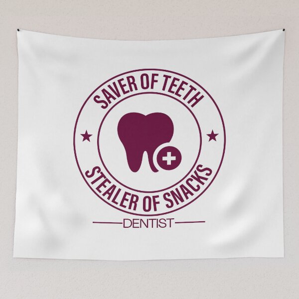 Item preview, Saver of Teeth Stealer of Snacks Funny Dentist Gift Dental Life Shirt Sticker designed and sold by thesogart.