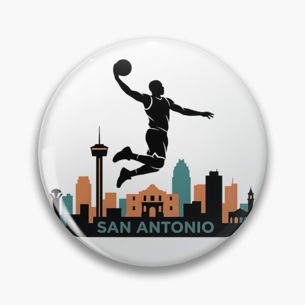 Item preview, San Antonio Basketball City Scape  designed and sold by onjcdesign.