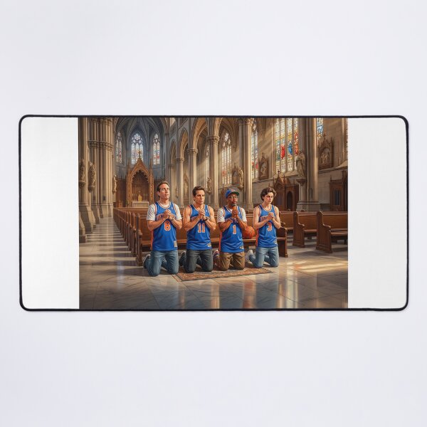 Item preview, Super NY Knicks Fans Seinfeld Stiller Lee Chalamet Praying designed and sold by Home Decor Art.